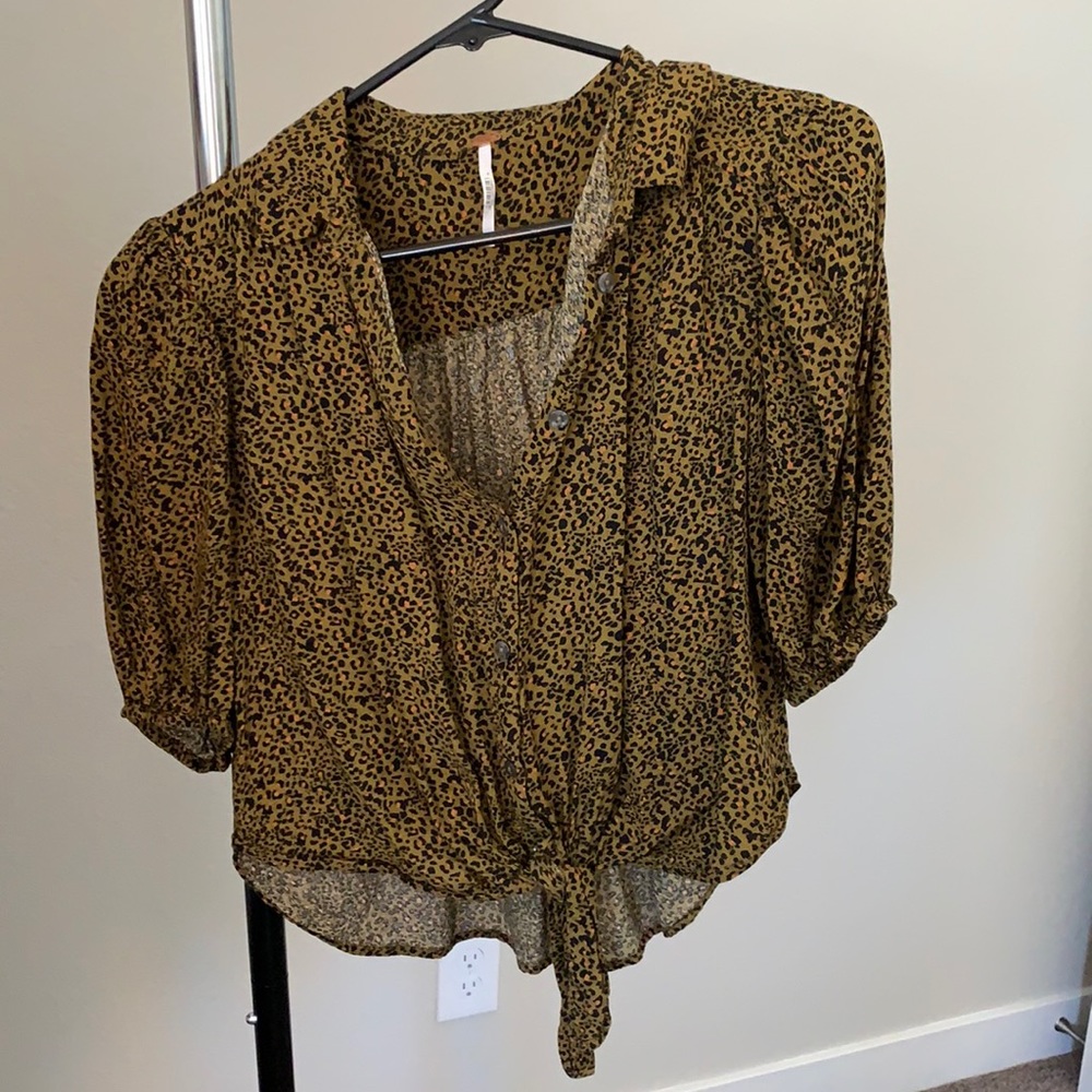 Free people leopard top